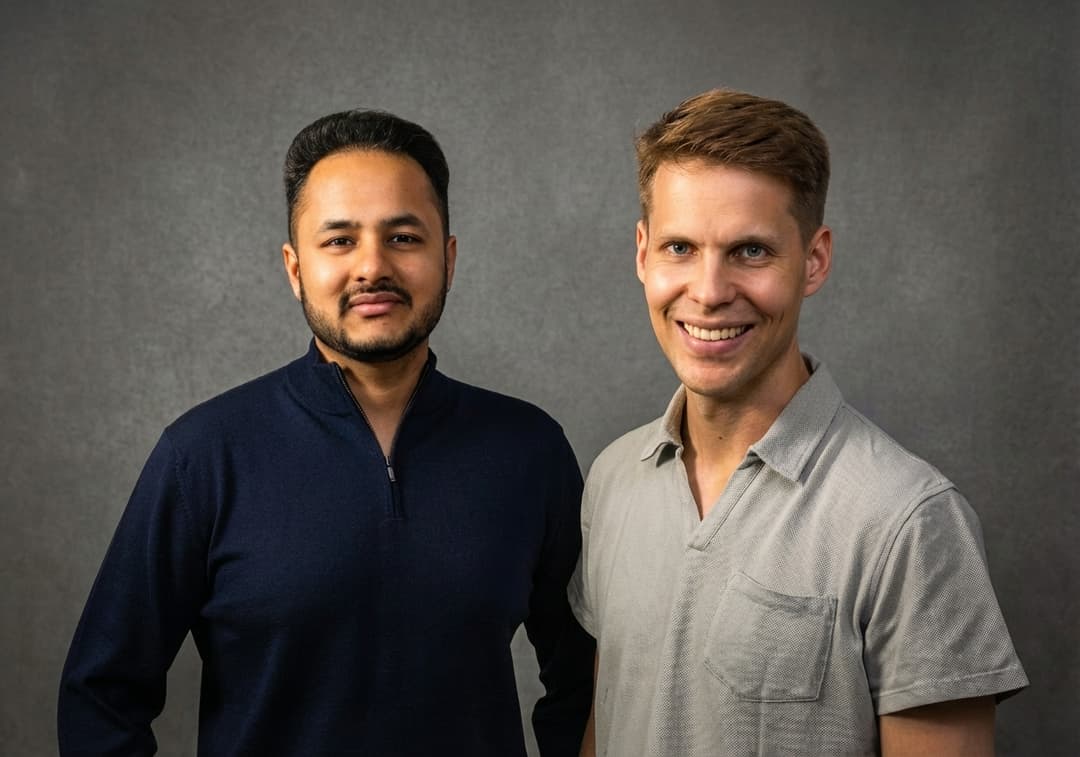 Riva founders Niklas and Mahendra